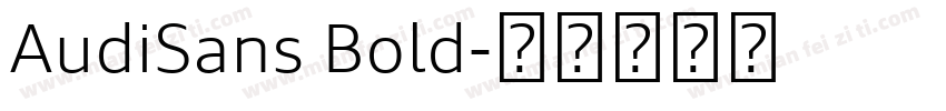 AudiSans Bold字体转换